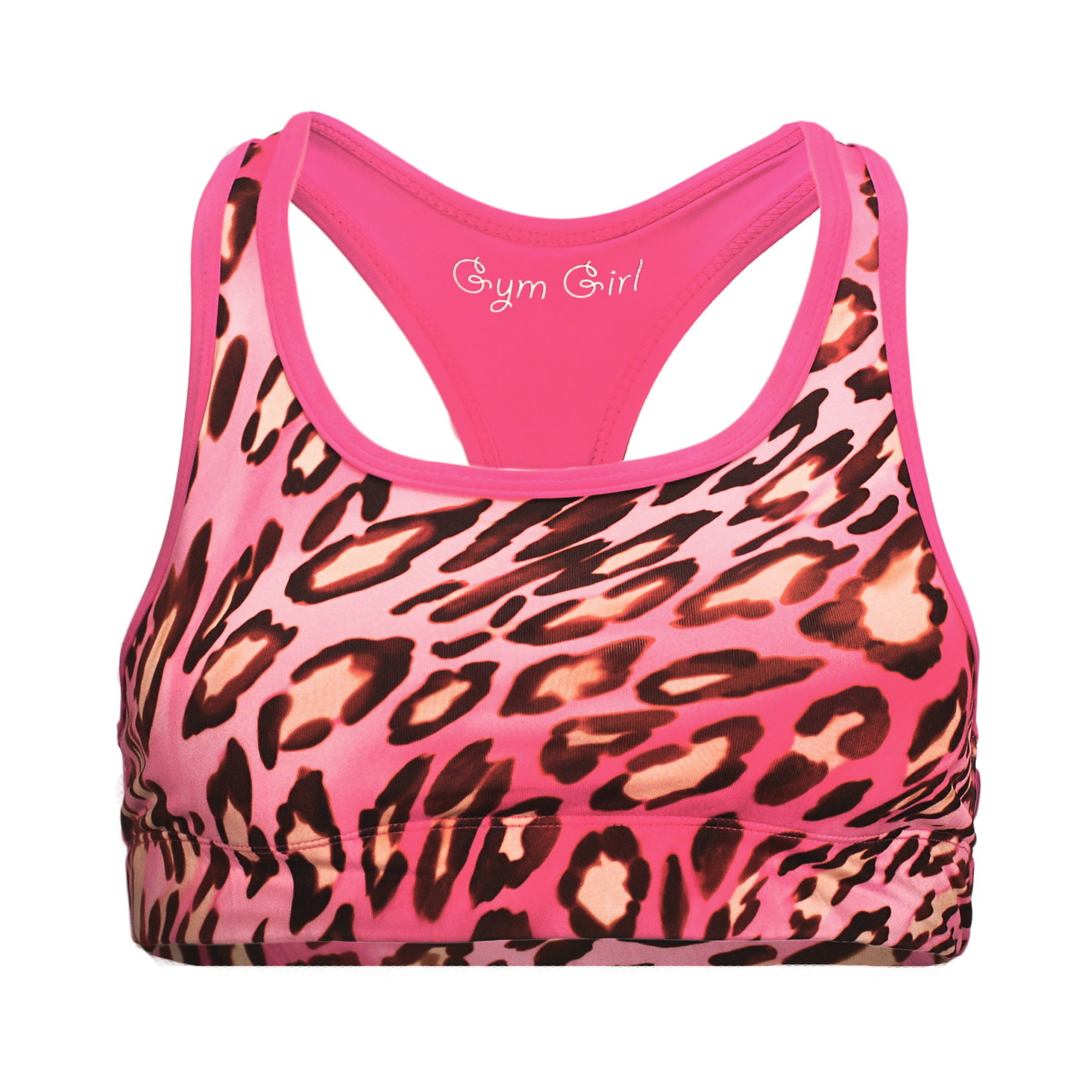 Hot Pink Leopard Sports Bra  Gym, Fitness & Sports Clothing